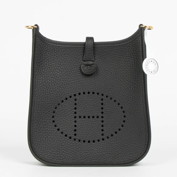 Shop this 100% authentic Hermès Evelyne 16 Black Clemence GHW at Labellov.com