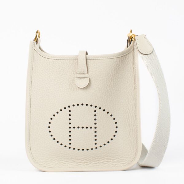 Hermès Evelyne 16 Craie Clemence GHW