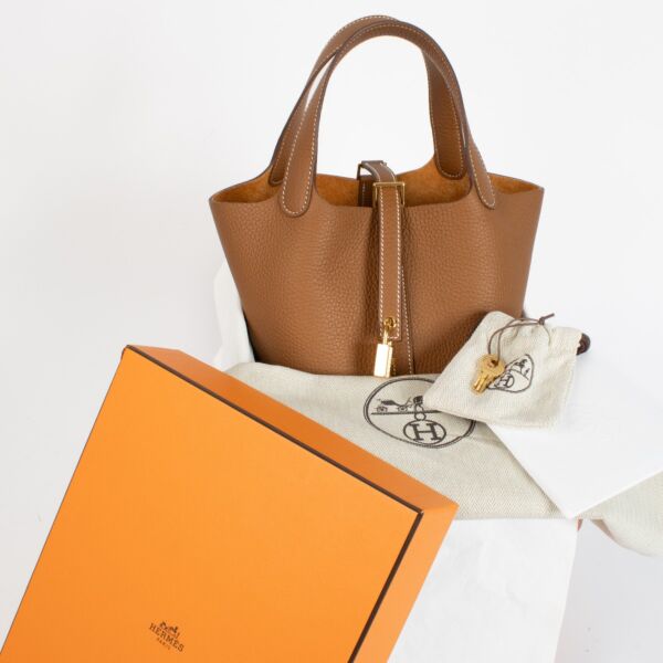 Hermès Picotin Lock 18 Gold Clemence GHW