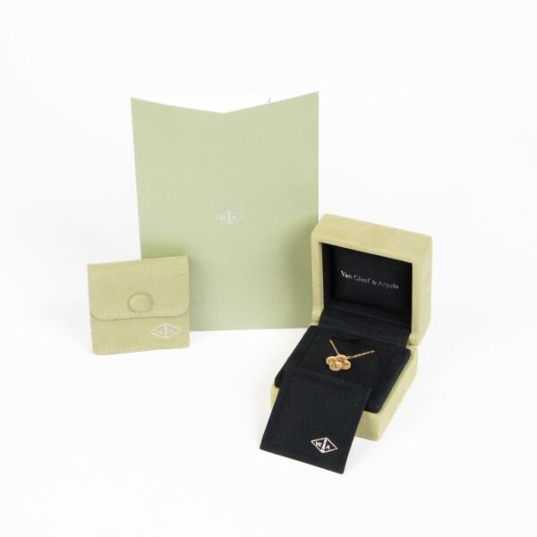 Van Cleef & Arpels Vintage Alhambra Hammered Yellow Gold Necklace