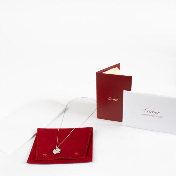 Cartier White Gold Amulette With Diamonds Necklace