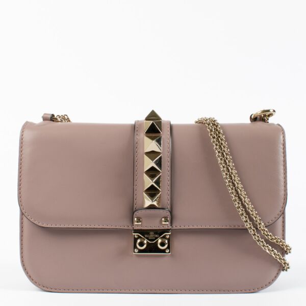 Valentino Garavani Old Rose Medium Glam Lock Bag