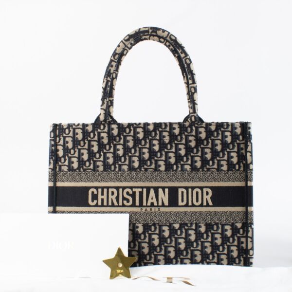 Dior Blue Oblique Medium Book Tote