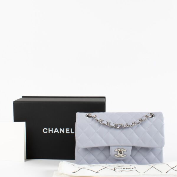 Chanel Lilac Caviar Small Classic Flap Bag