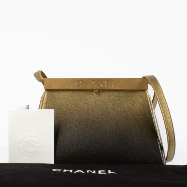 Chanel Gold Trapeze Bag