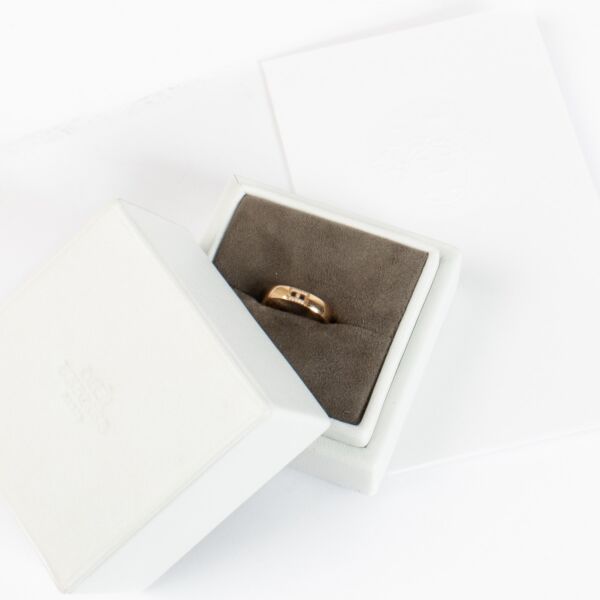 Hermès Rose Gold Ever Héraklès Ring - Size 51