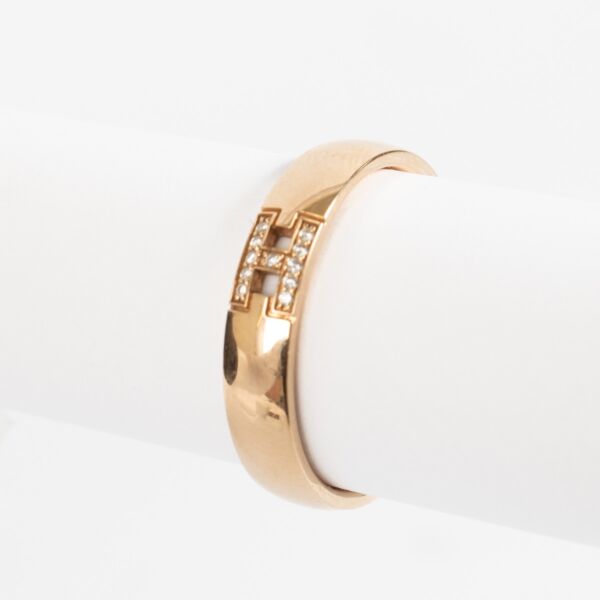 shop 100% authentic second hand Hermès Rose Gold Ever Héraklès Ring - Size 51 on Labellov.com