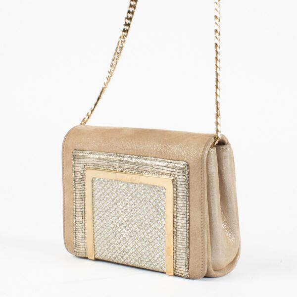 Jimmy Choo Gold Ava Crossbody