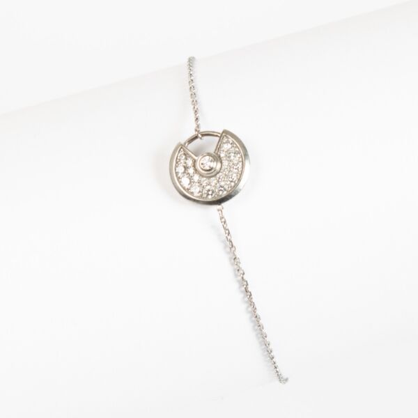 Cartier White Gold Diamonds Amulette de Cartier XS Bracelet