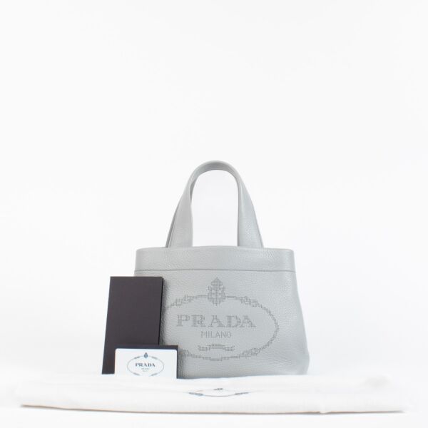 Prada Small Tote Grey/Lila
