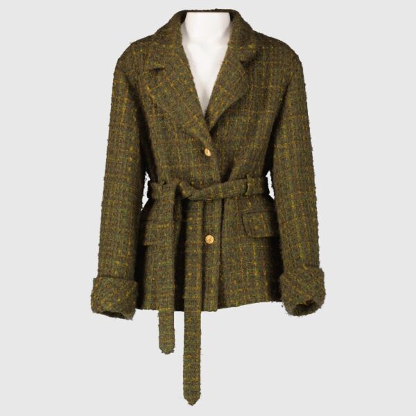 Authentic preloved Gucci Green Wool Jacket - Size IT38 on Labellov.com