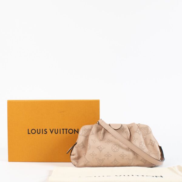 Louis Vuitton Magnolia Mahina Perforated Scala Mini Pouch