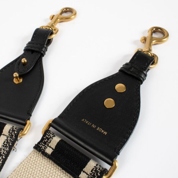 Christian Dior Embroidered Canvas Strap