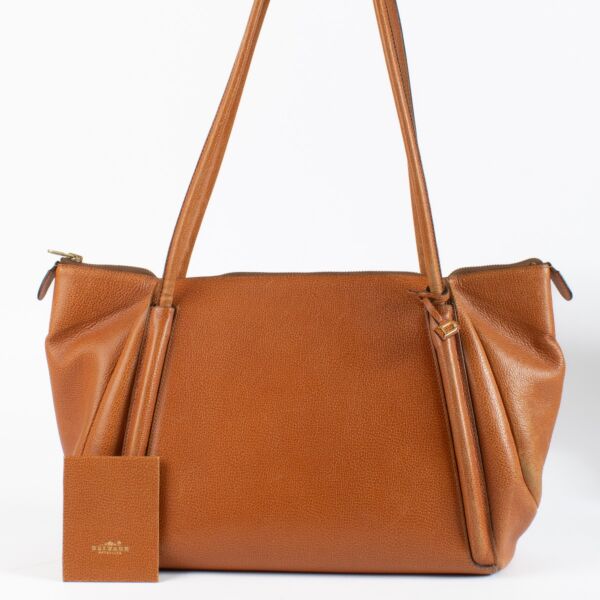 Delvaux Cognac Shoulder Bag