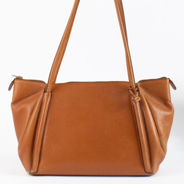 Authentic preloved Delvaux Cognac Shoulder Bag on Labellov.com
