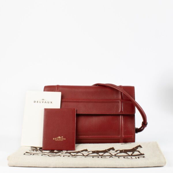Delvaux Rosso Canter Amour Bag