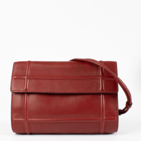 Authentic pre-loved Delvaux Rosso Canter Amour Bag on Labellov.com