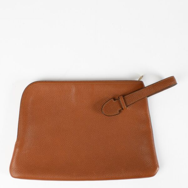 Delvaux Camel Clutch