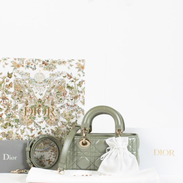 Dior Lady D-Joy Micro Pastel Peyote Green Bag