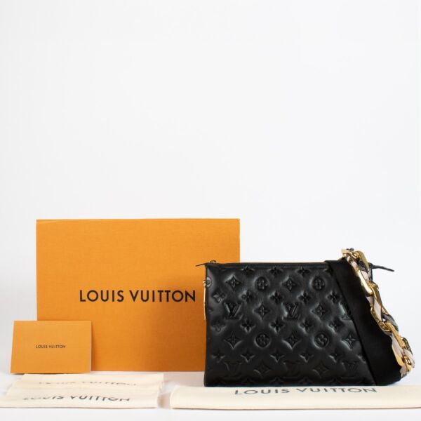 Louis Vuitton Black Scarf Coussin PM Bag