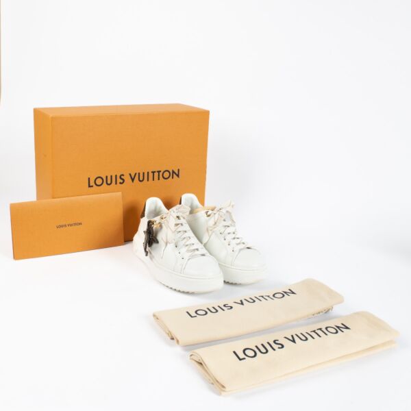 Louis Vuitton White Time Out Sneakers – Size 37