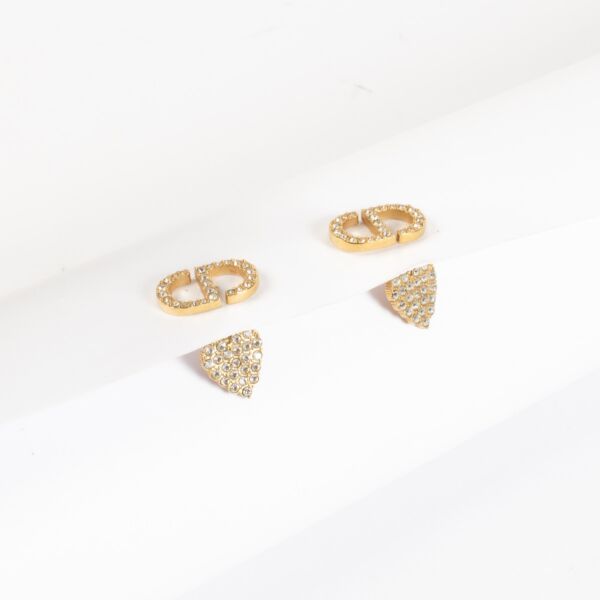 shop 100% authentic second hand Christian Dior Gold Heart Earrings on Labellov.com