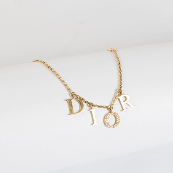 shop 100% authentic second hand Christian Dior Gold Dio(r)evolution Necklace on Labellov.com