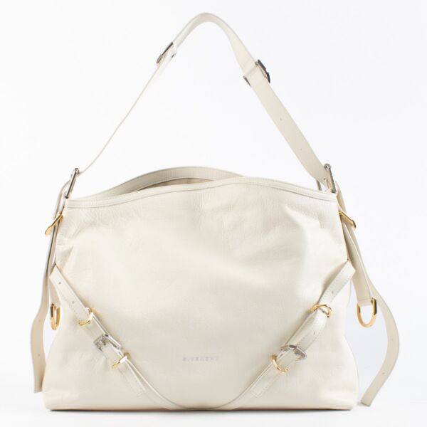 Authentic Second Hand Givenchy Ivory Medium Voyou Bag on Labellov.com