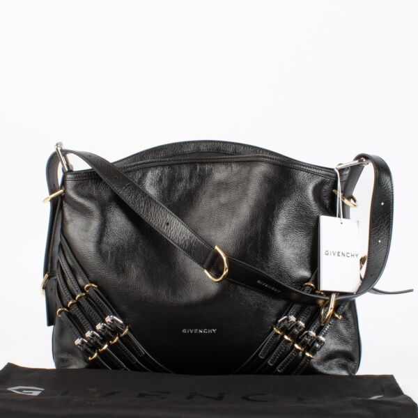 Givenchy Black Medium Voyou Buckles Bag