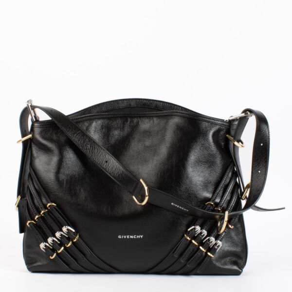 Authentic preloved Givenchy Black Medium Voyou Buckles Bag on Labellov.com