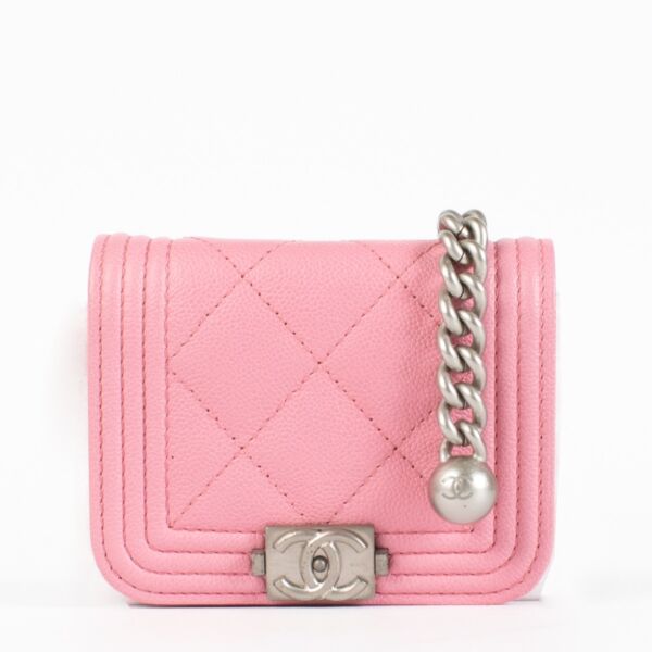 Authentic pre-loved Chanel Boy Pink Belt Bag on Labellov.com