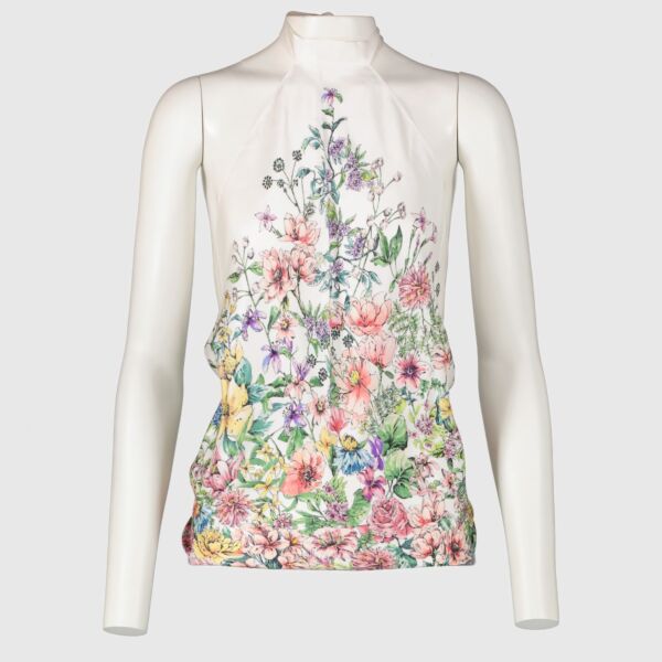 Authentic Second Hand Silky Christian  Dior Flower Top – One Size Fits All on Labellov.com