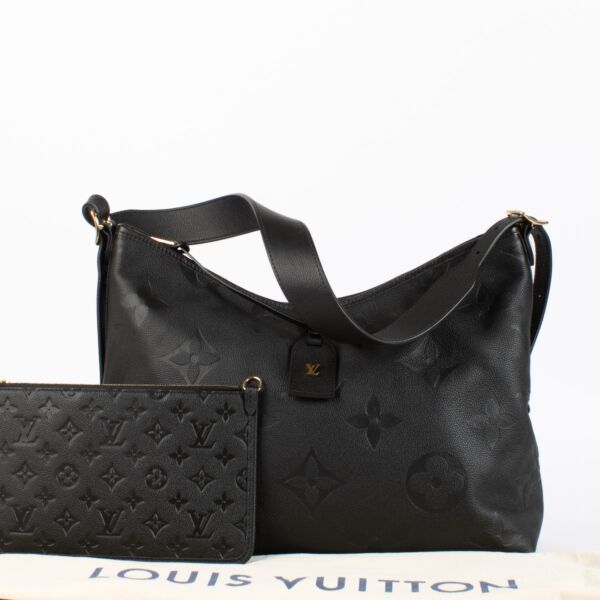 Louis Vuitton Black Monogram Empreinte CarryAll MM
