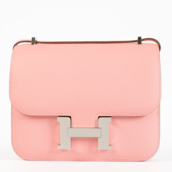 Hermès Constance Mini Rose Confettie Epsom PHW