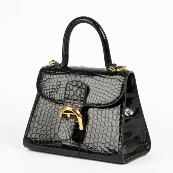 Delvaux Brillant PM Crocodile Leather Bag