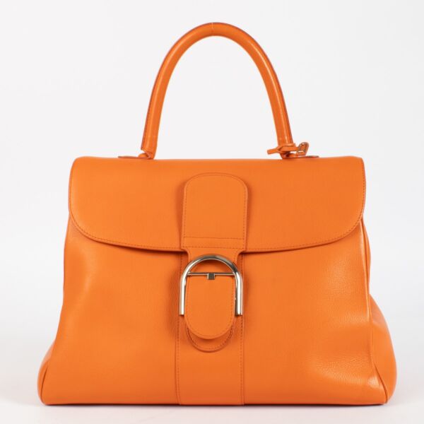 authentic preloved Delvaux Mandarin Sellier Brillant GM on Labellov.com