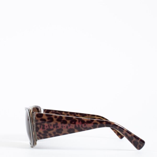 Louis Vuitton Grey Leopard Marquise Stephen Sprouse Sunglasses