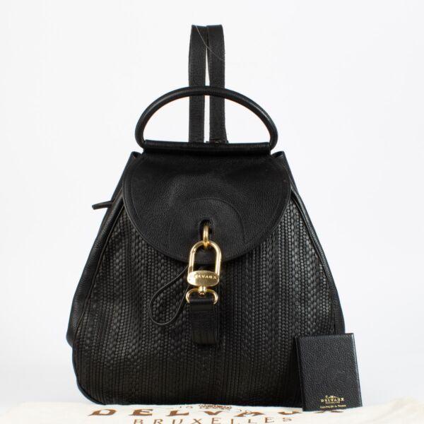 Delvaux Black Lucifer GM Backpack