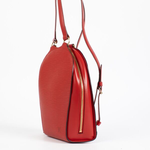 Louis Vuitton Red Epi Mabillon Backpack