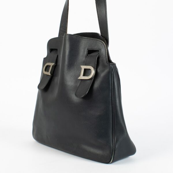 Delvaux Blue Vintage Shoulder Bag