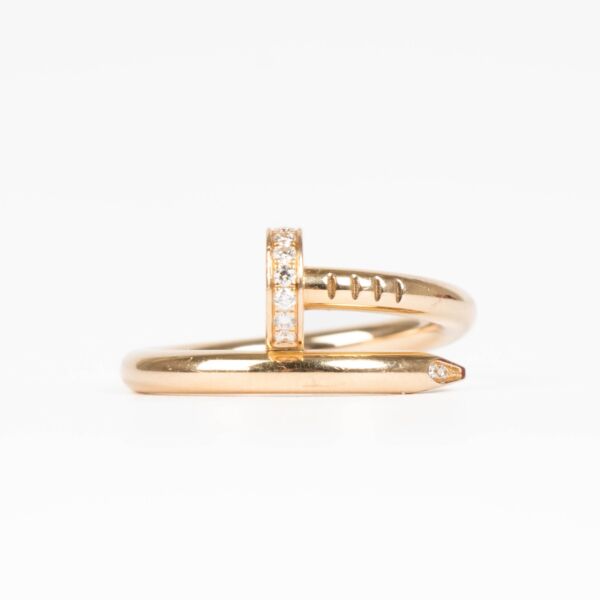 Shop this 100% authentic Cartier Juste un Clou Ring Classic Model with Diamonds at labellov.com.