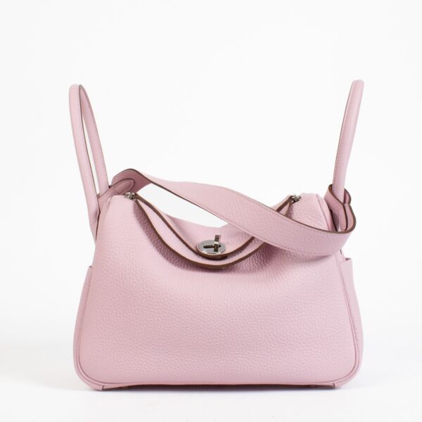 Hermès Lindy 26 Mauve Sylvestre Clemence PHW