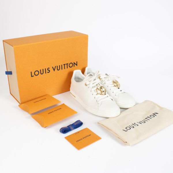 Louis Vuitton White Frontrow Sneakers-Size 36