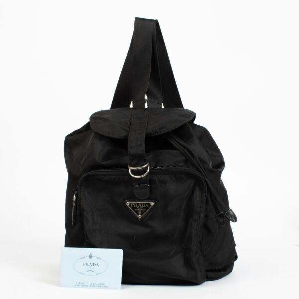 Prada Black Naylon Backpack