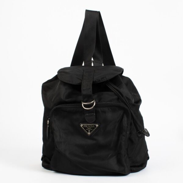 Authentic preloved Prada Black Naylon Backpack on Labellov.com