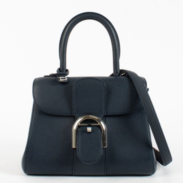 Delvaux Navy Blue Rodeo Calf Brillant Mini