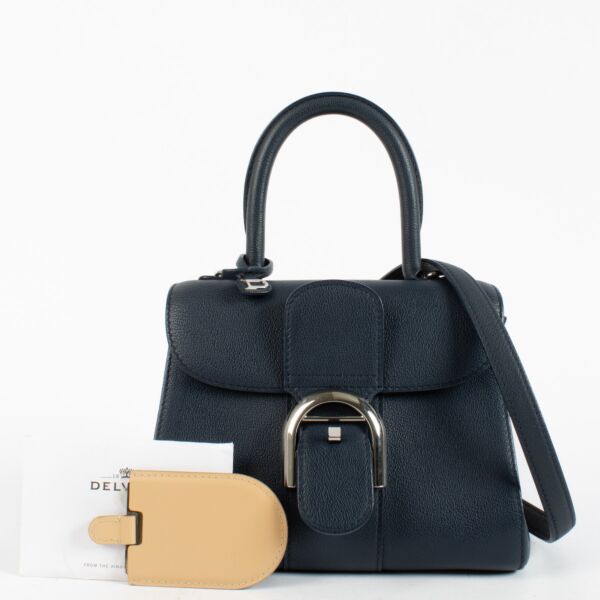 Delvaux Navy Blue Rodeo Calf Brillant Mini