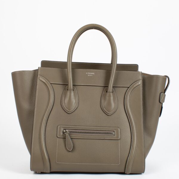 authentic preloved Celine Taupe Mini Luggage Bag on Labellov.com