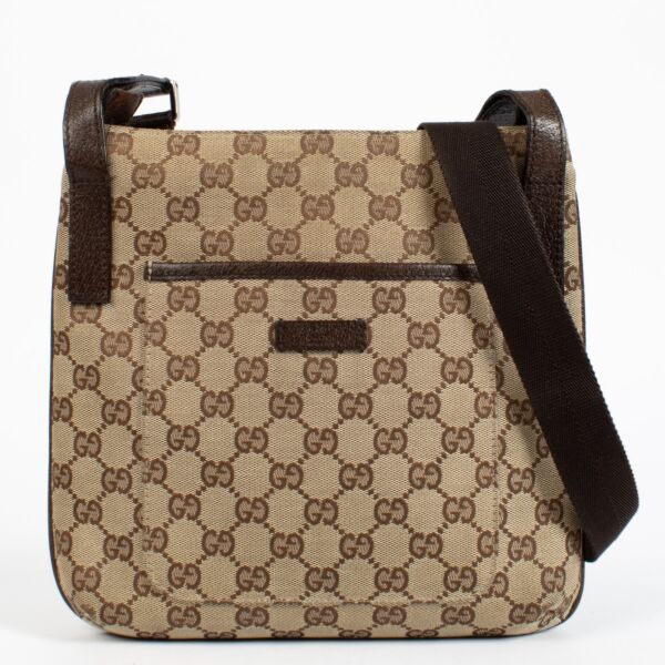 Authentic preloved Gucci GG Canvas Crossbody Bag on Labellov.com