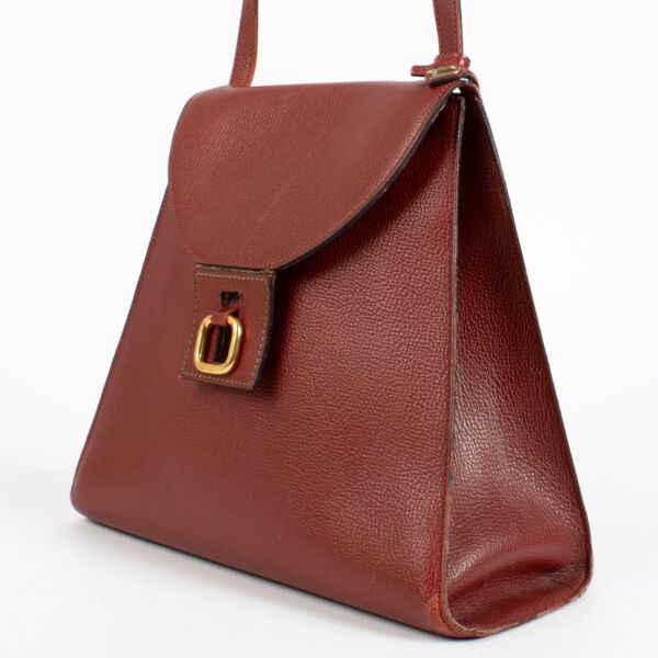 Delvaux Red Clé de Fa Shoulder Bag